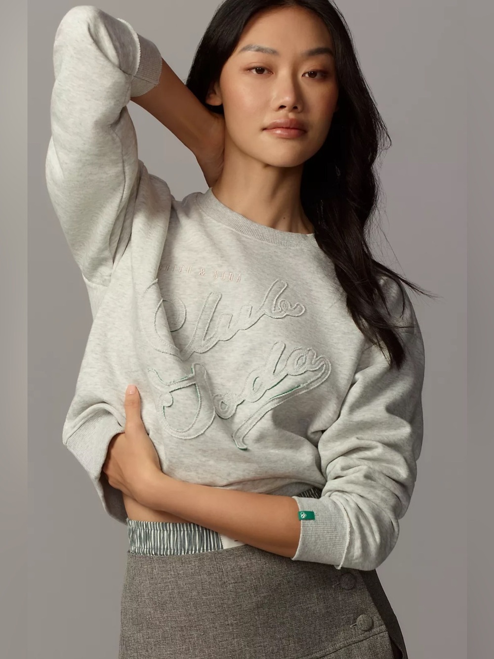 Scotch & Soda Club Soda Appliqué Crew-Neck Sweatshirt